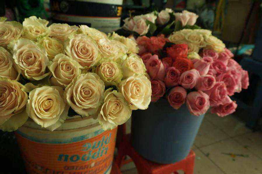Corporate floral styling background
